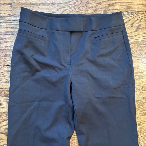 Lafayette 148 Espresso Dark Brown Italian Stretch Wool Trousers Pants Size 4 - Picture 4 of 7